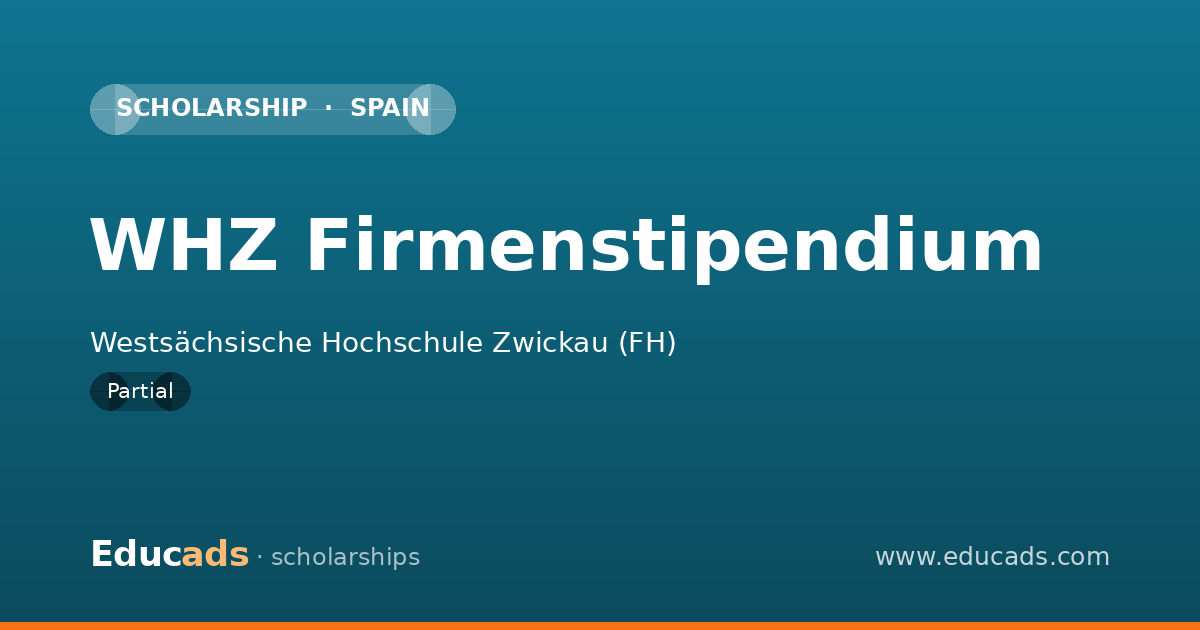 WHZ Firmenstipendium scholarship