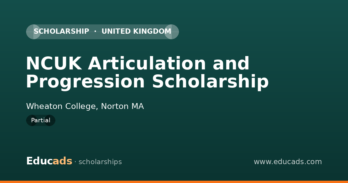 NCUK Articulation and Progression Scholarship scholarship