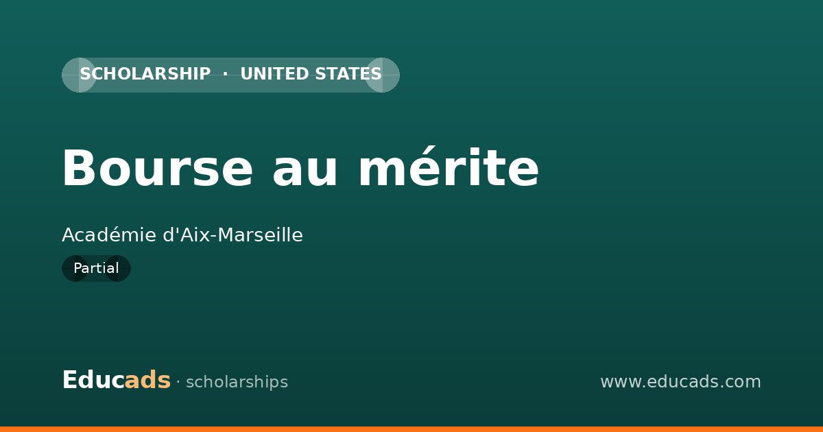 Bourse au mérite scholarship