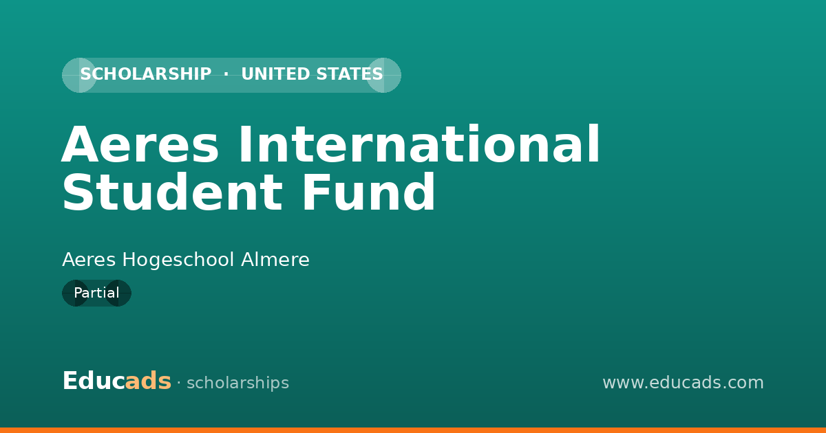 Aeres International Student Fund scholarship