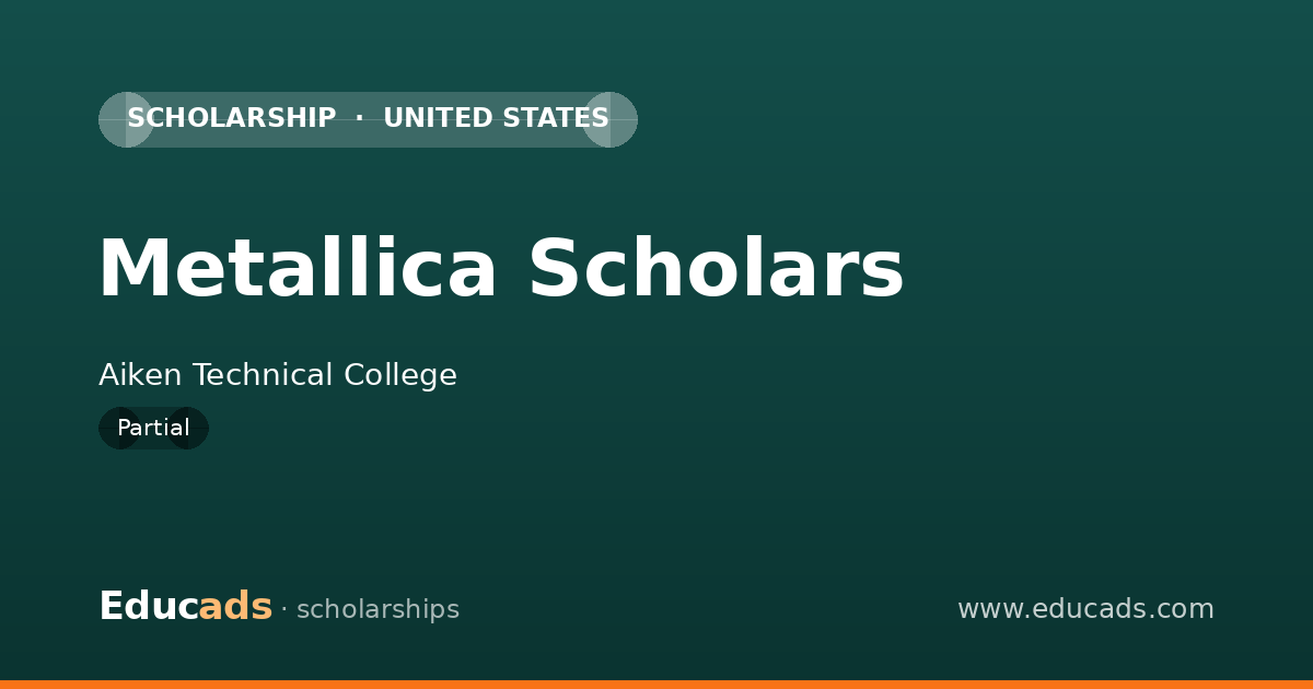 Metallica Scholars scholarship