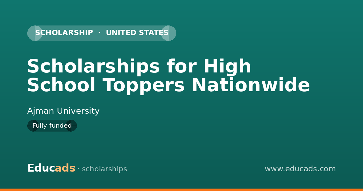 Scholarships for High School Toppers Nationwide scholarship