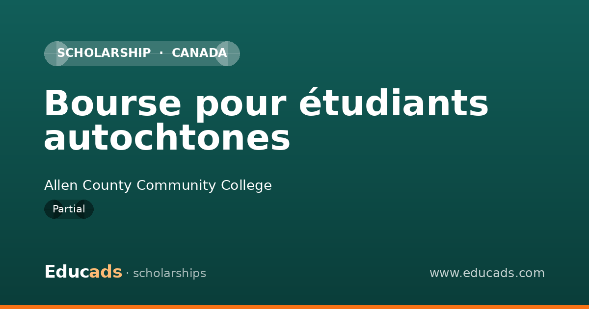 Bourse pour étudiants autochtones scholarship