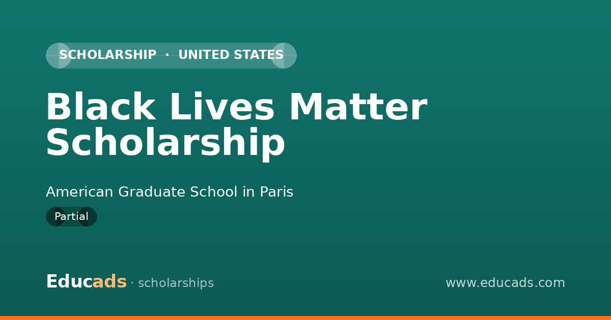 Black Lives Matter Scholarship scholarship