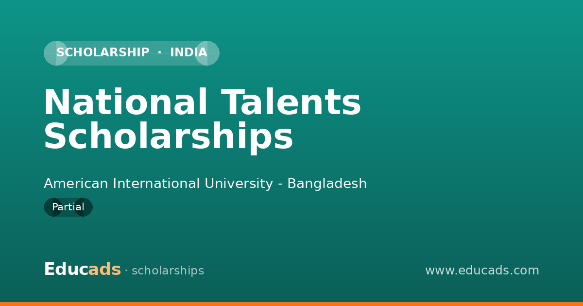 National Talents Scholarships scholarship