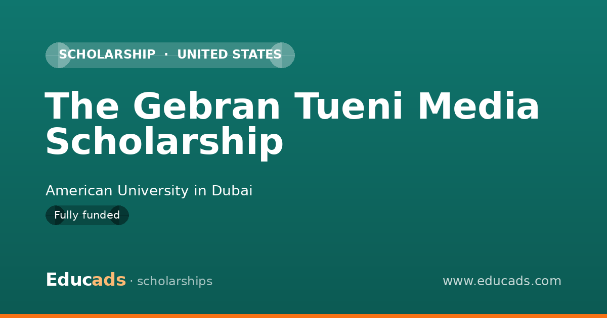 The Gebran Tueni Media Scholarship scholarship
