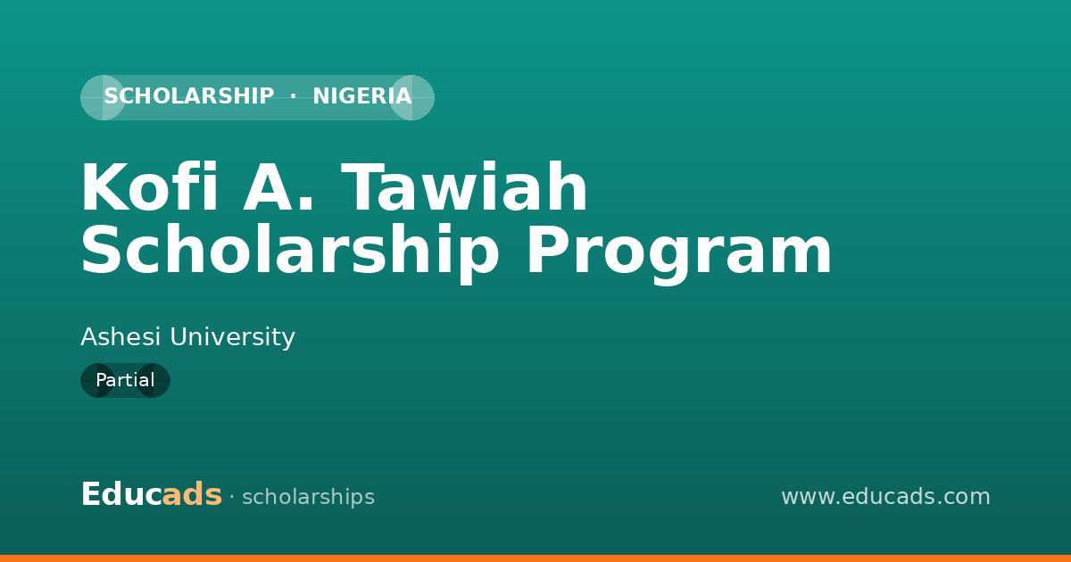 Kofi A. Tawiah Scholarship Program scholarship