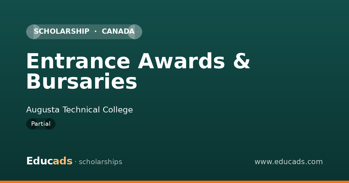 Entrance Awards & Bursaries scholarship