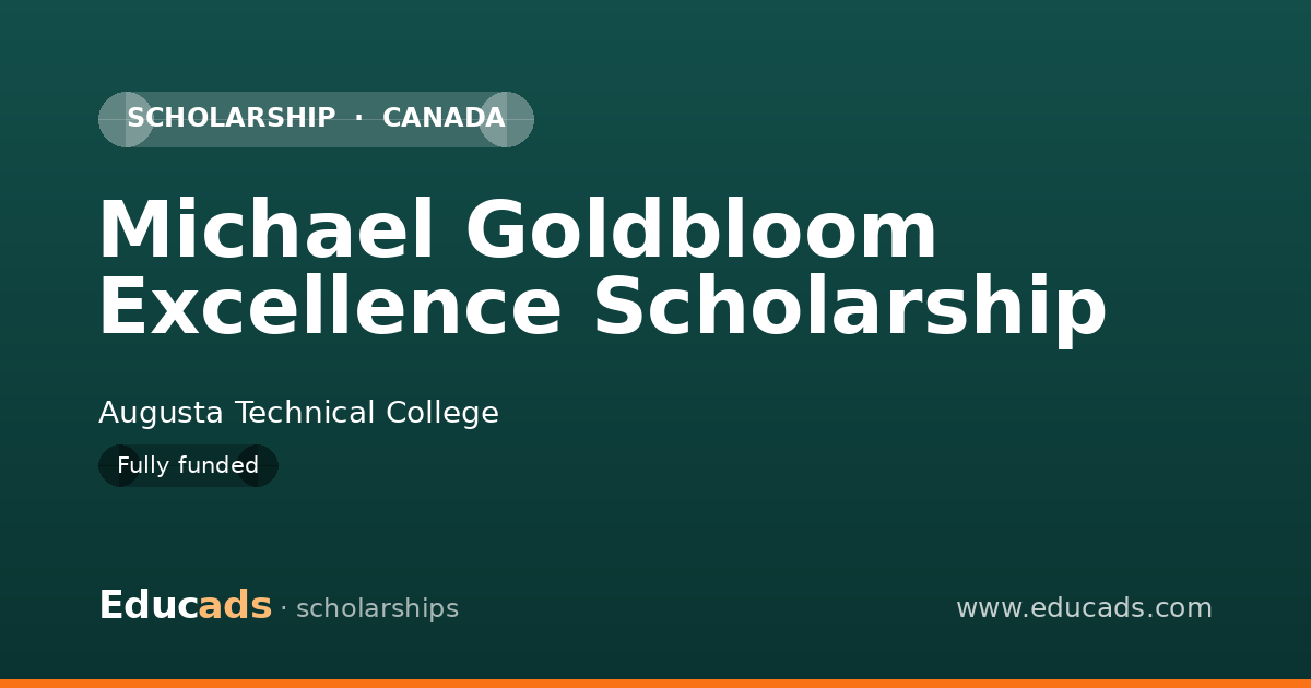 Michael Goldbloom Excellence Scholarship scholarship