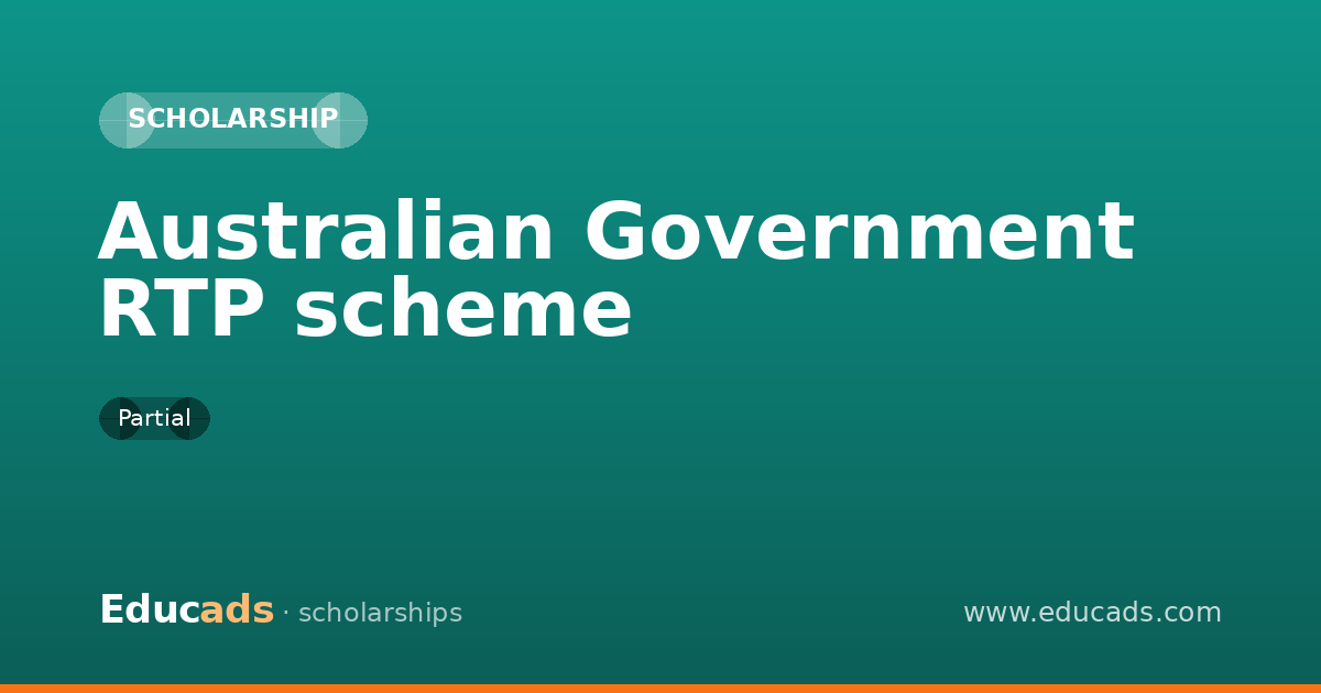 Australian Government RTP scheme scholarship
