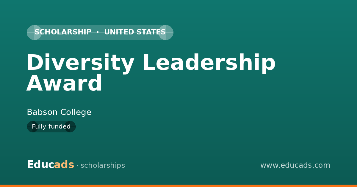 Diversity Leadership Award scholarship