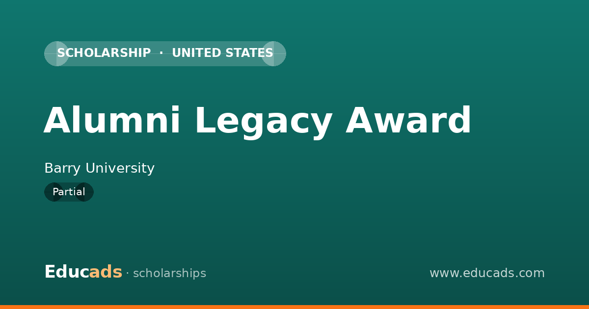Alumni Legacy Award scholarship