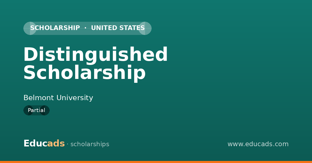 Distinguished Scholarship scholarship