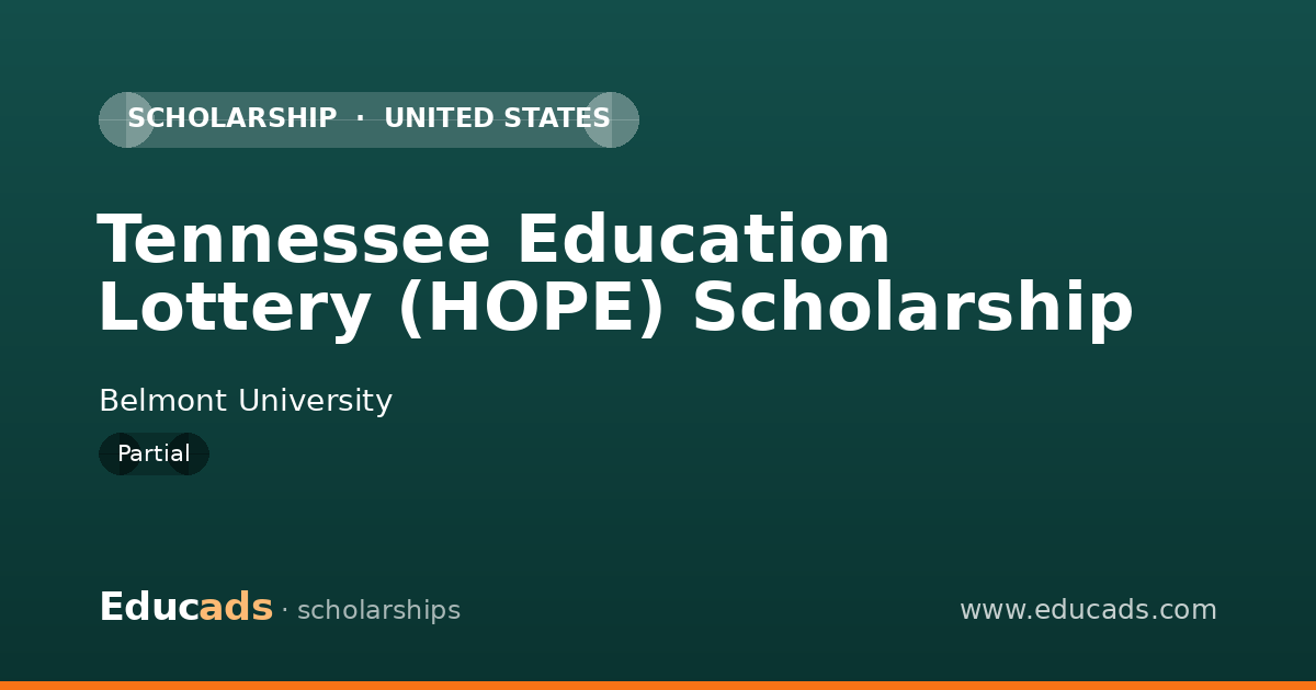 Tennessee Education Lottery (HOPE) Scholarship scholarship