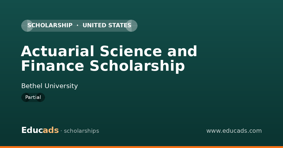 Actuarial Science and Finance Scholarship scholarship
