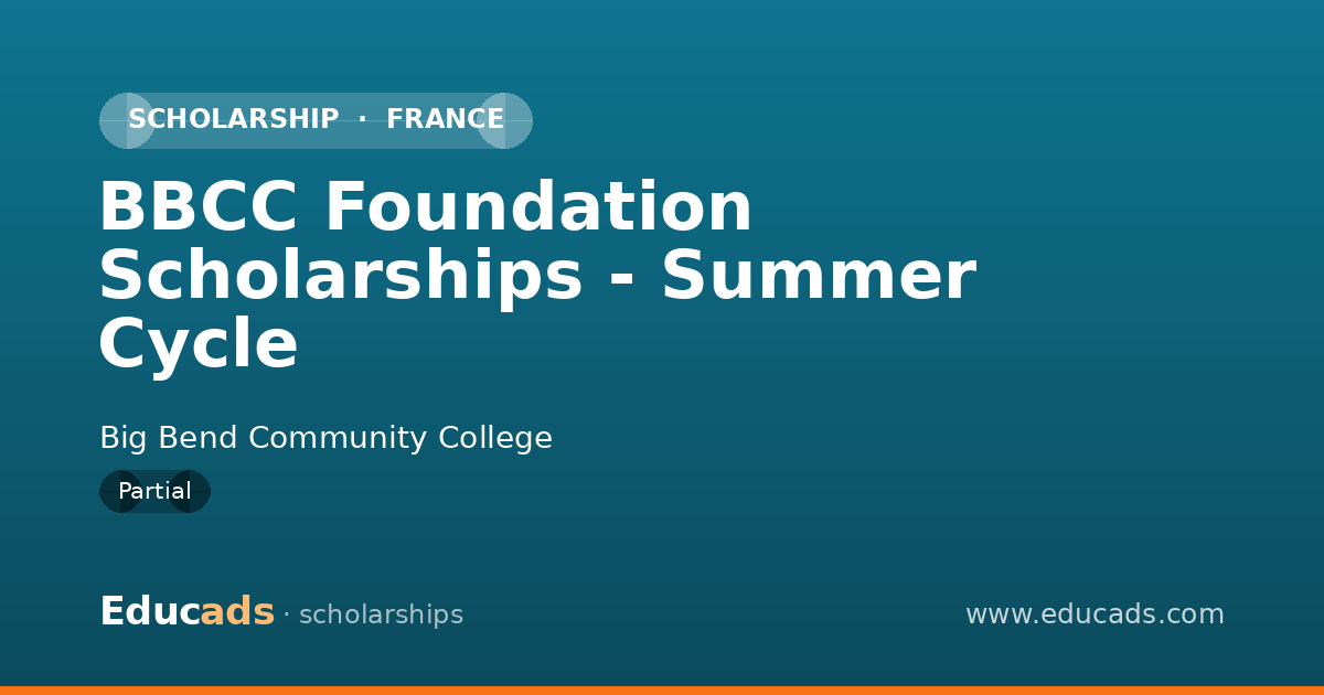 BBCC Foundation Scholarships - Summer Cycle scholarship