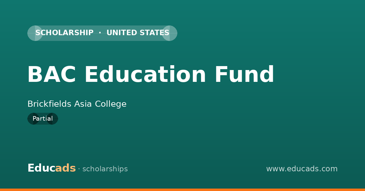 BAC Education Fund scholarship