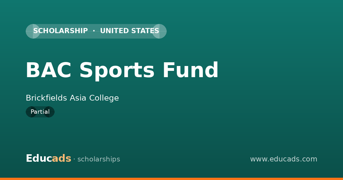 BAC Sports Fund scholarship