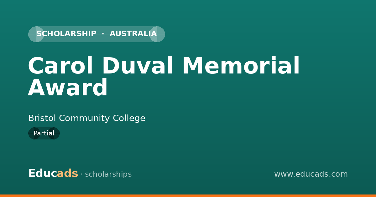 Carol Duval Memorial Award scholarship