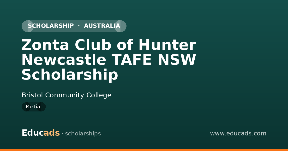 Zonta Club of Hunter Newcastle TAFE NSW Scholarship scholarship