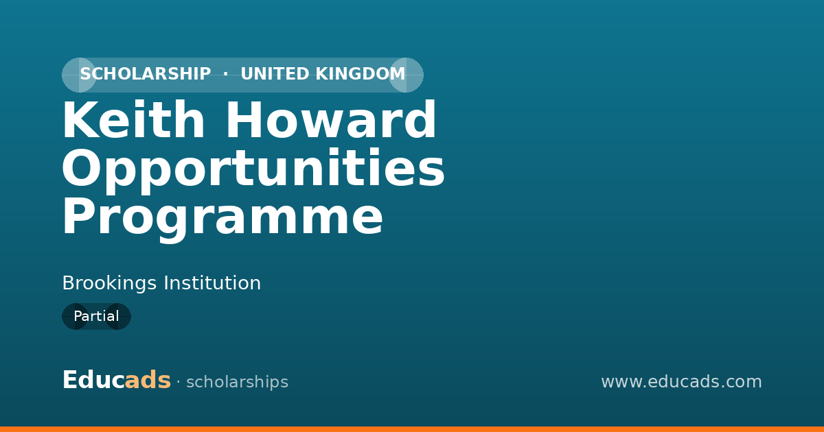 Keith Howard Opportunities Programme scholarship