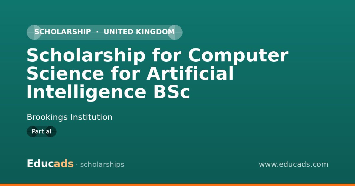 Scholarship for Computer Science for Artificial Intelligence BSc scholarship