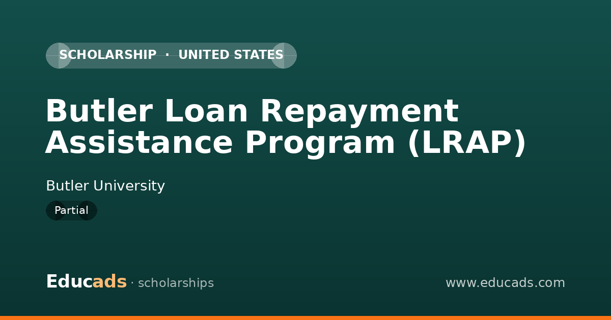 Butler Loan Repayment Assistance Program (LRAP) scholarship