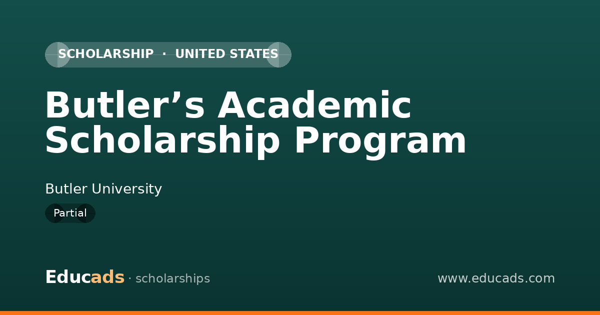 Butler’s Academic Scholarship Program scholarship