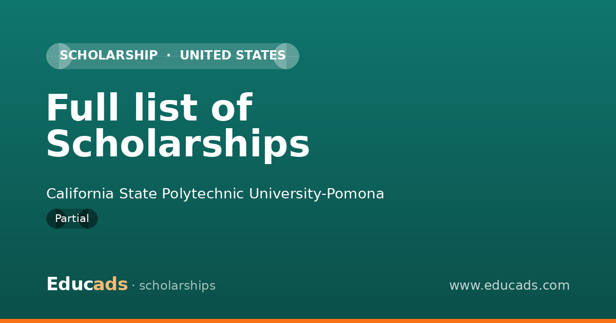 Full list of Scholarships scholarship