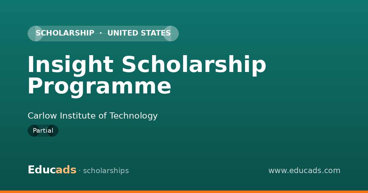 Insight Scholarship Programme scholarship