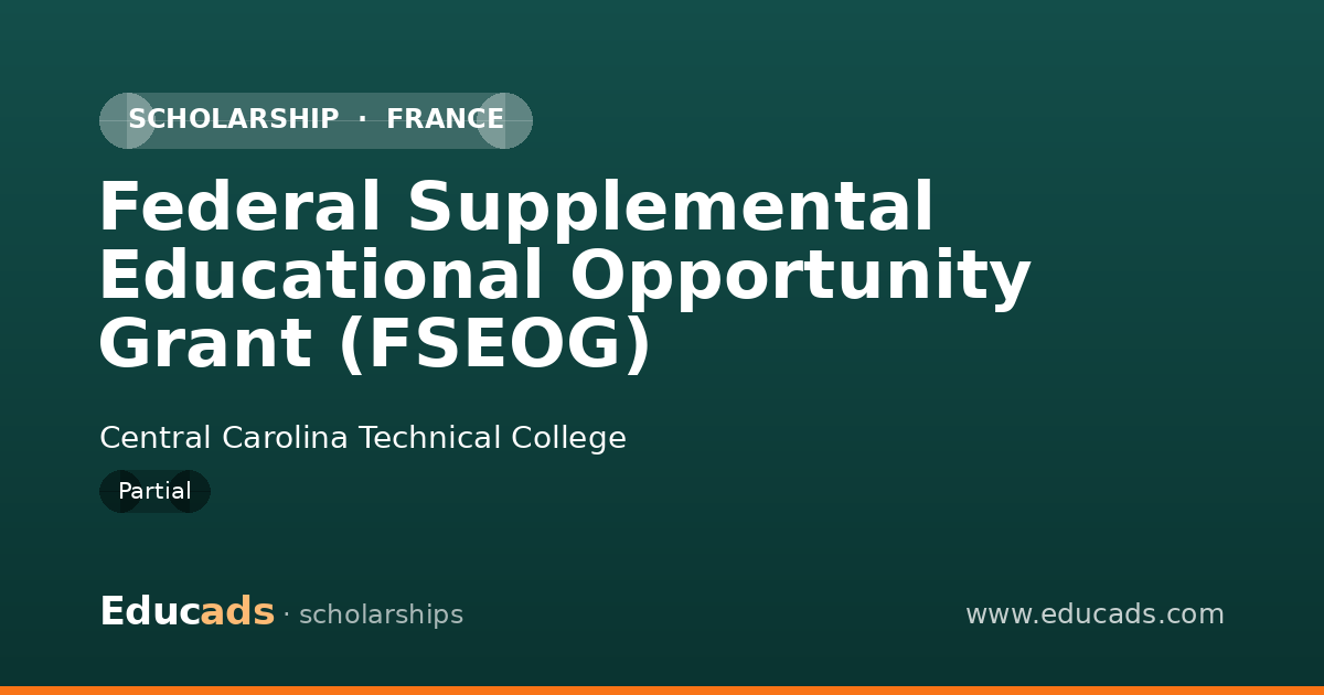 Federal Supplemental Educational Opportunity Grant (FSEOG) scholarship