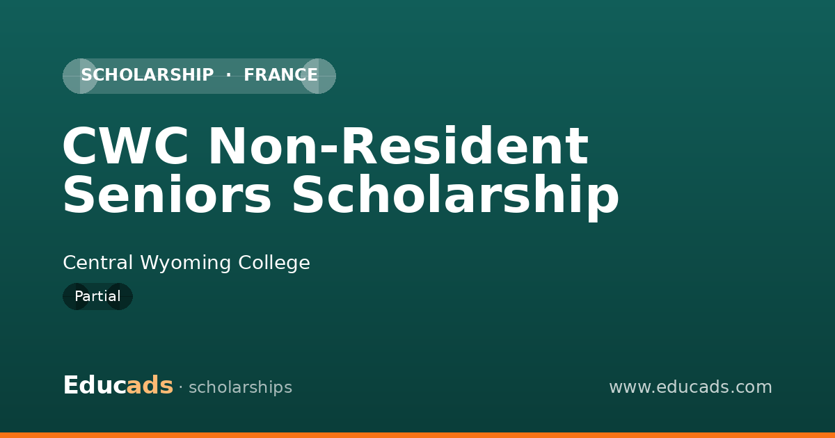 CWC Non-Resident Seniors Scholarship scholarship