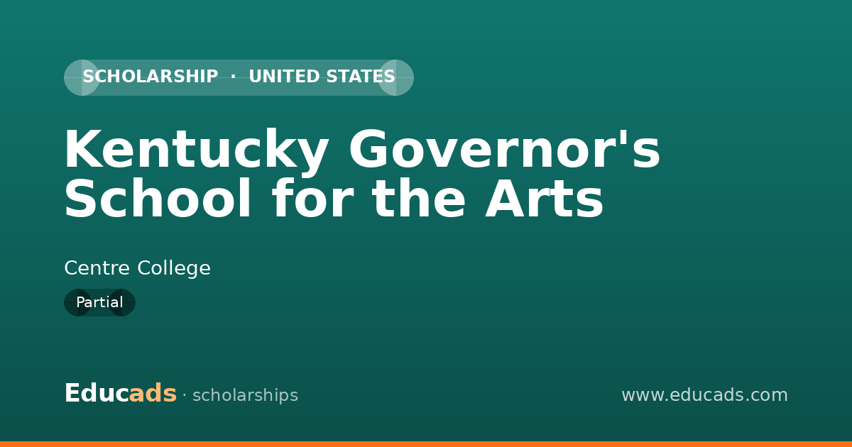 Kentucky Governor's School for the Arts scholarship