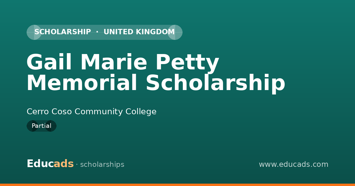 Gail Marie Petty Memorial Scholarship scholarship