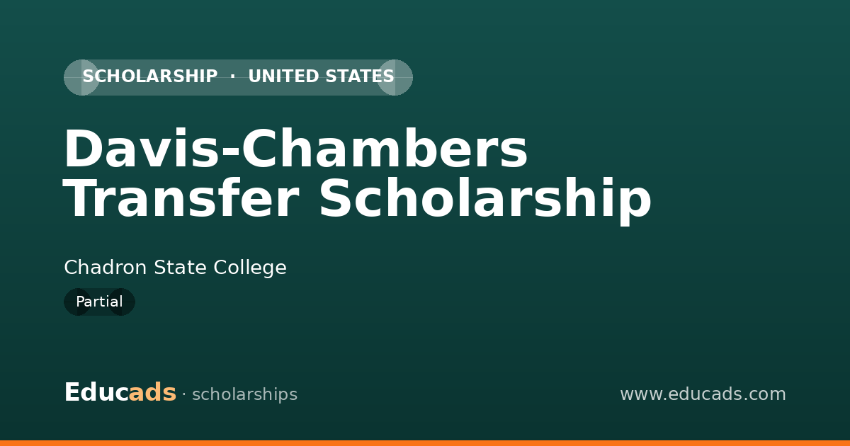 Davis-Chambers Transfer Scholarship scholarship