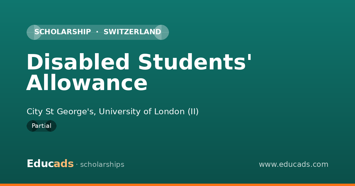 Disabled Students' Allowance scholarship