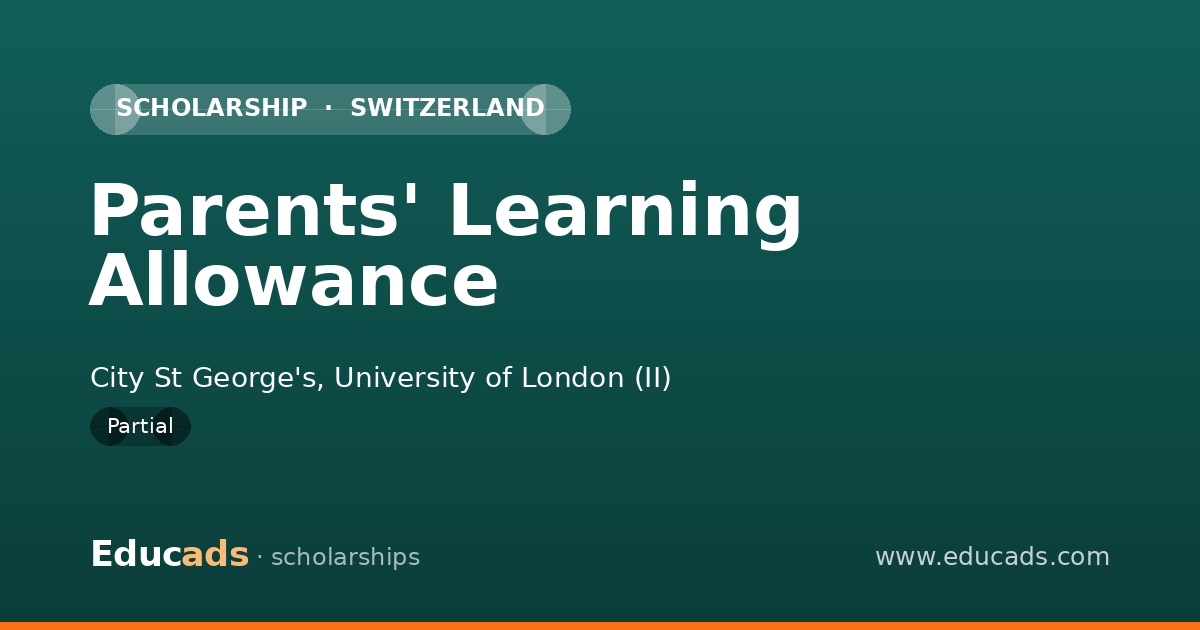 Parents' Learning Allowance scholarship