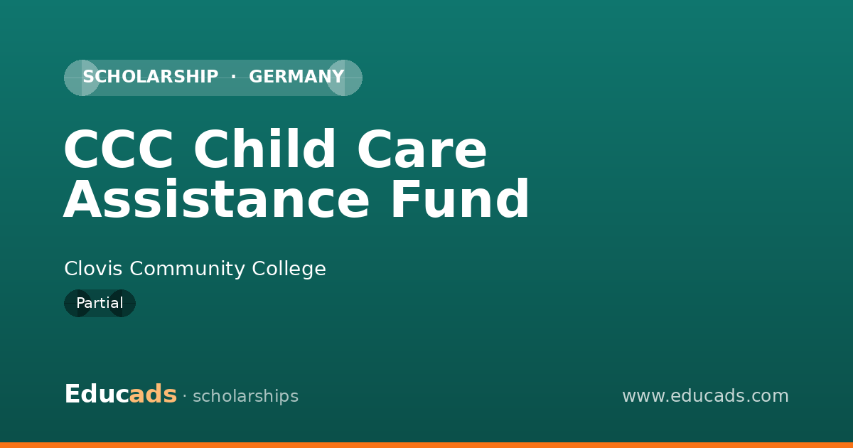 CCC Child Care Assistance Fund scholarship