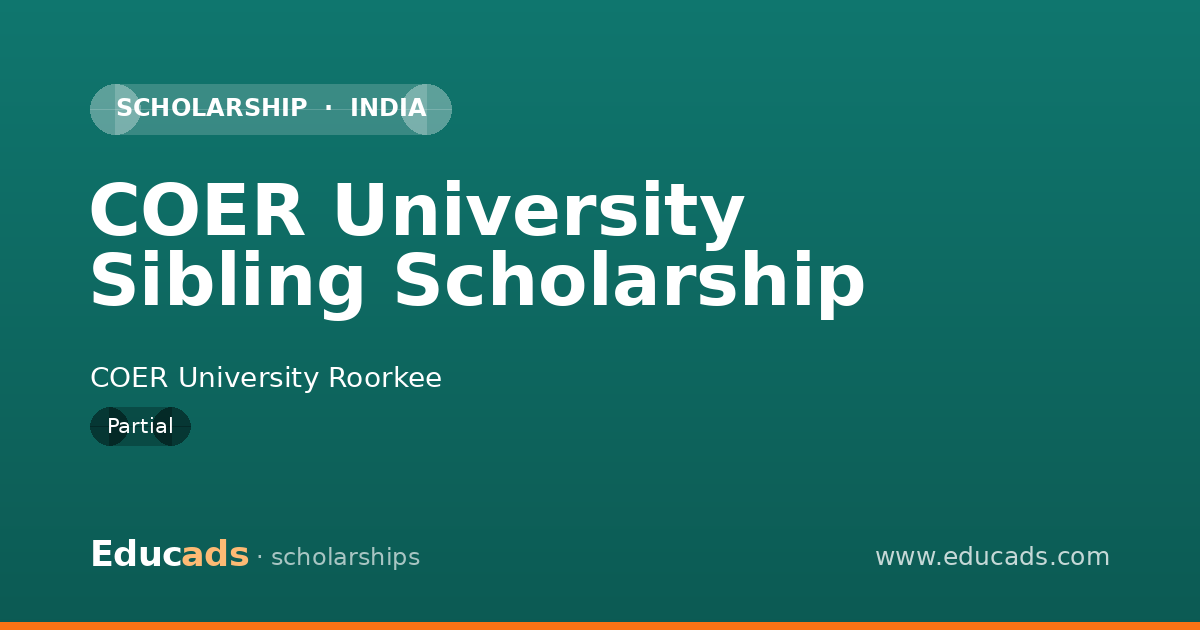 COER University Sibling Scholarship scholarship