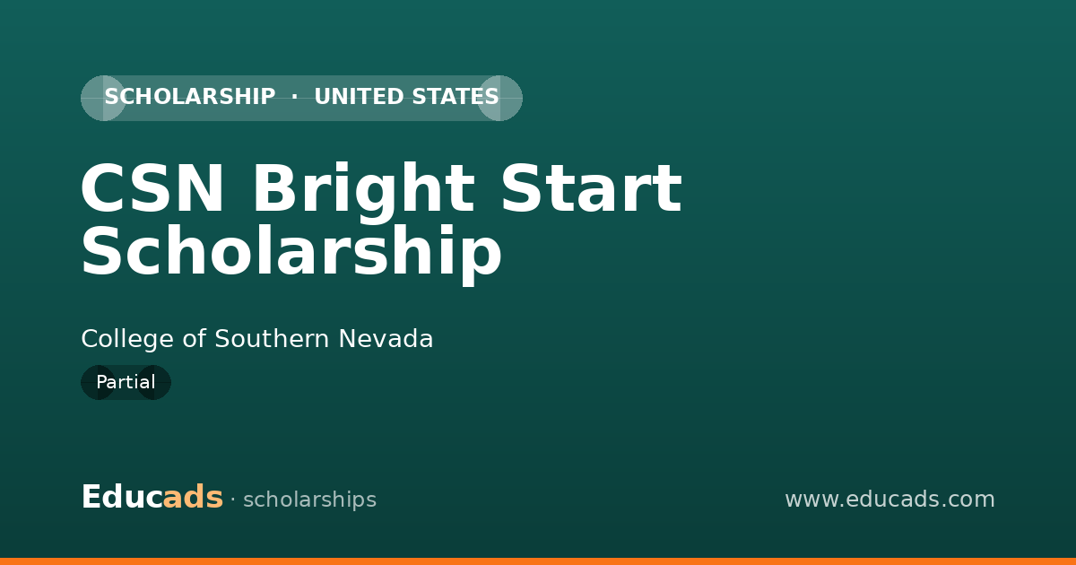 CSN Bright Start Scholarship scholarship