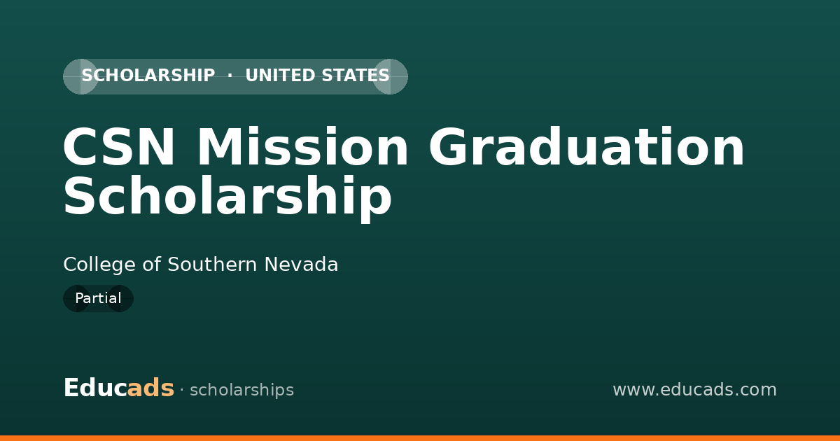 CSN Mission Graduation Scholarship scholarship