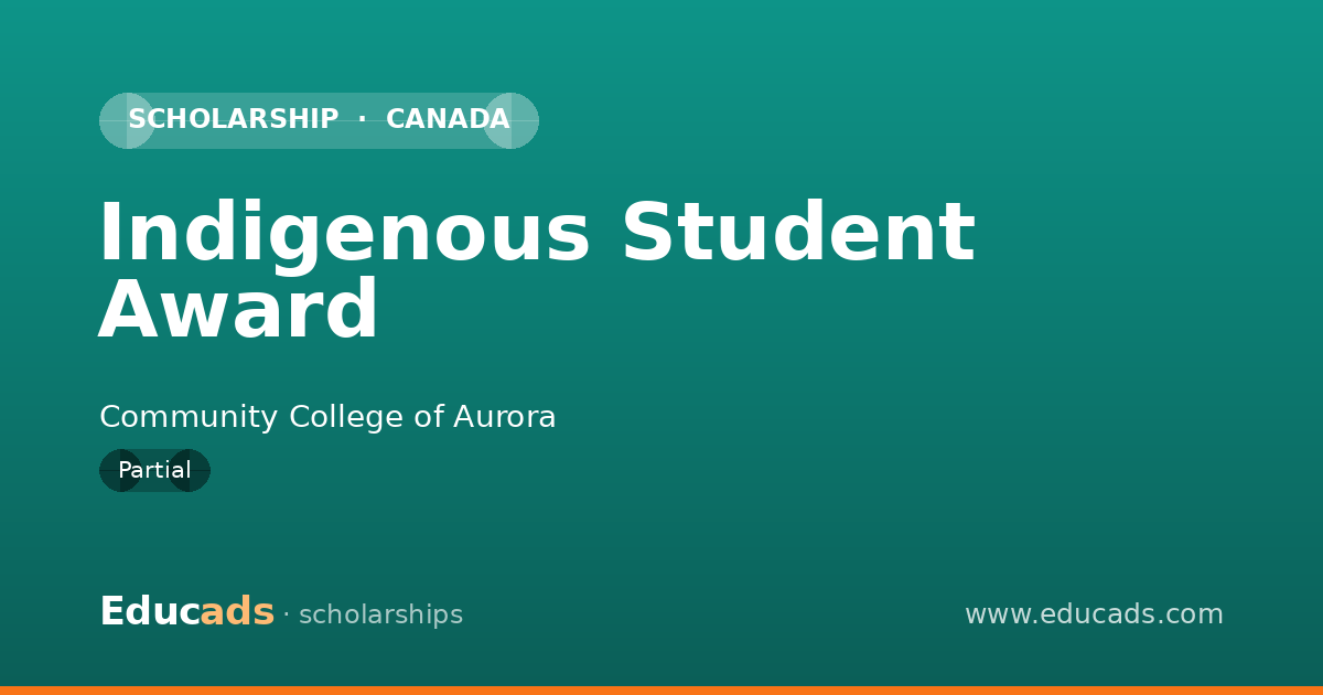 Indigenous Student Award scholarship