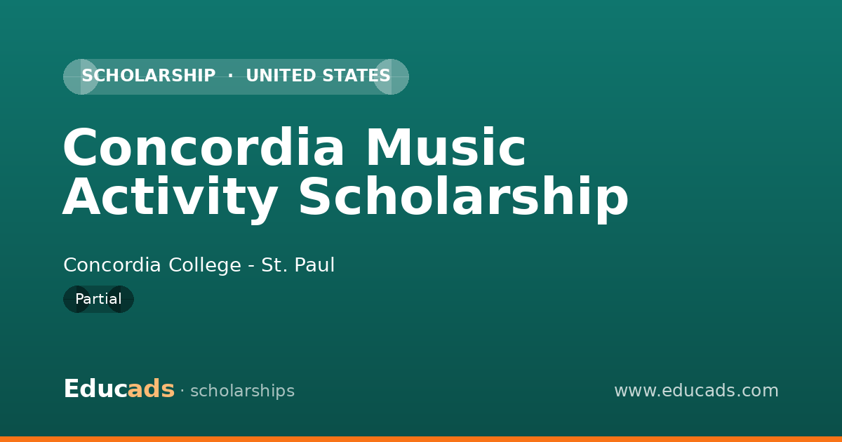 Concordia Music Activity Scholarship scholarship