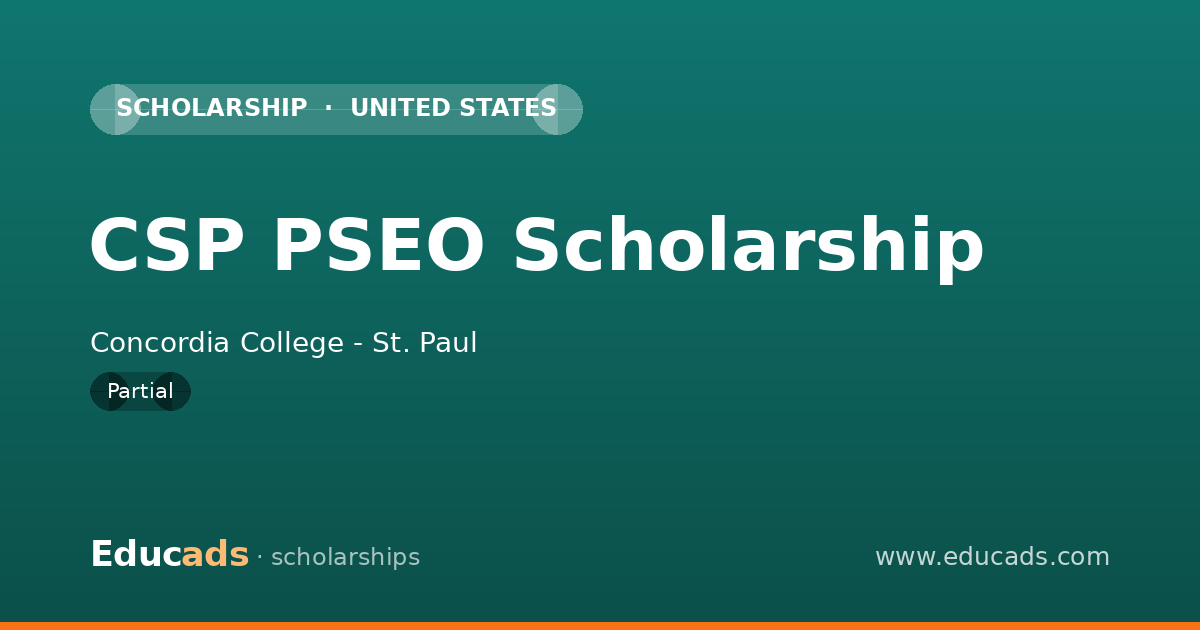 CSP PSEO Scholarship scholarship