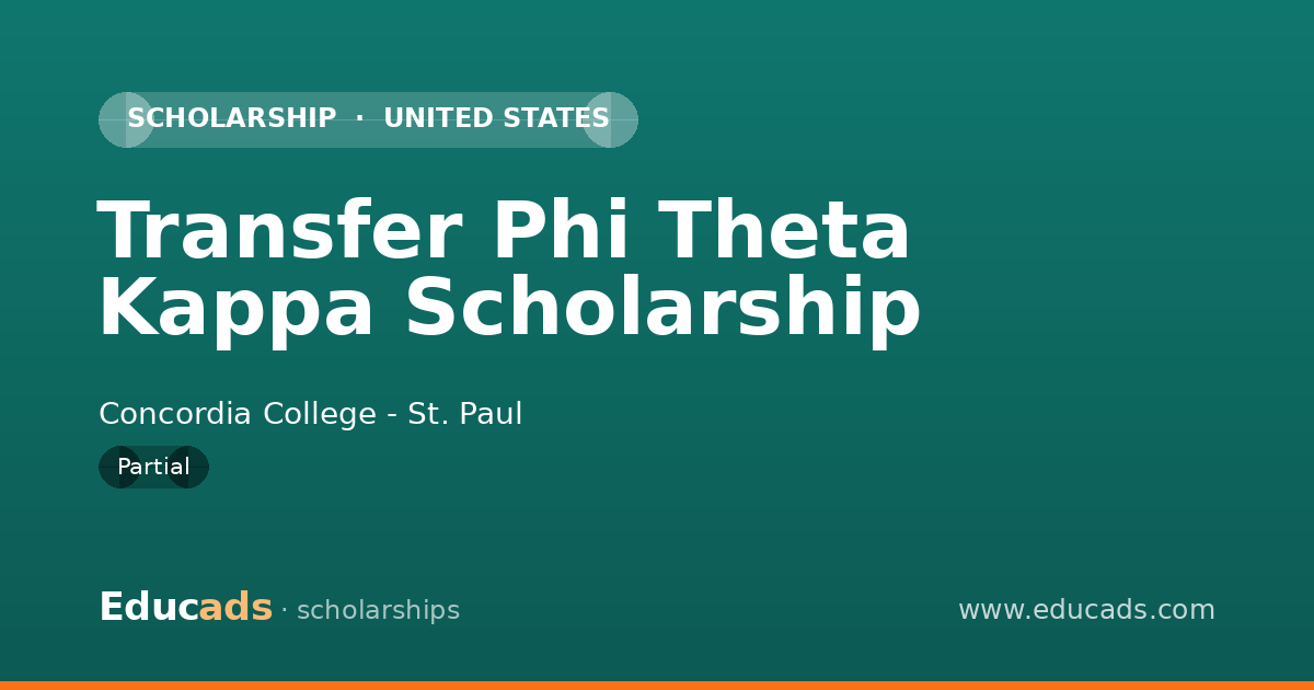 Transfer Phi Theta Kappa Scholarship scholarship