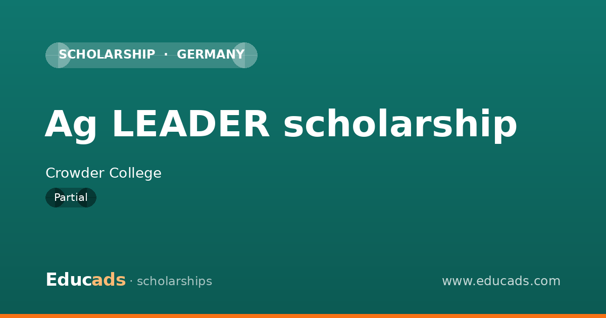 Ag LEADER scholarship scholarship