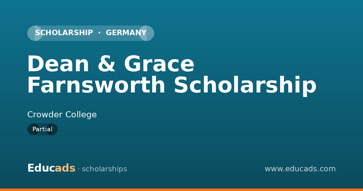 Dean & Grace Farnsworth Scholarship scholarship