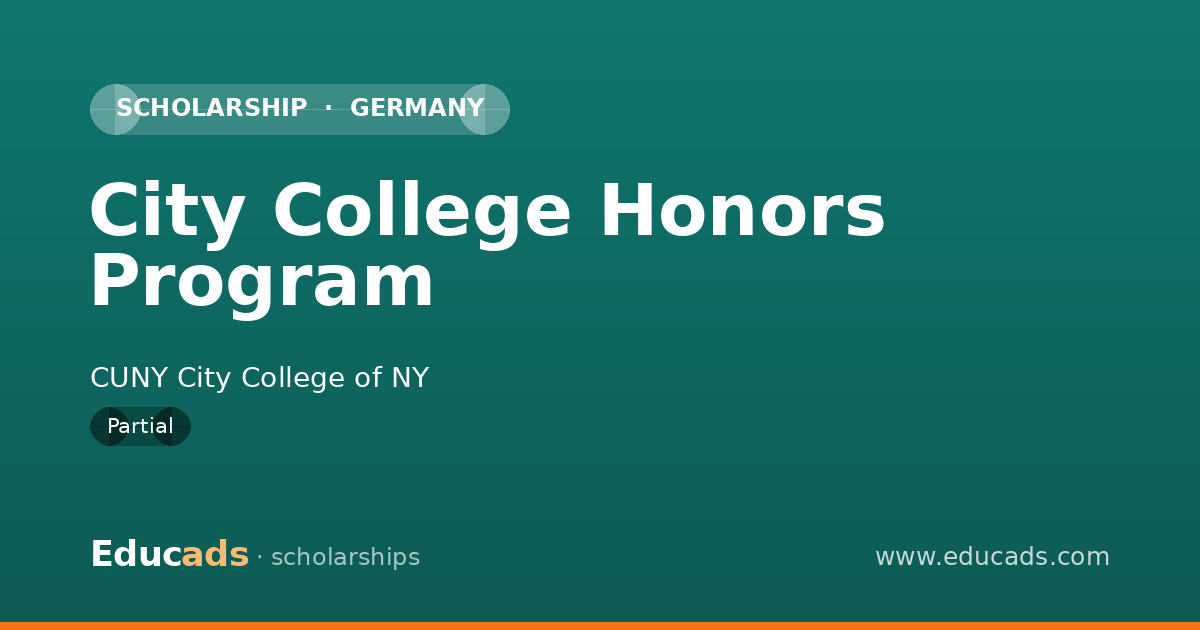 City College Honors Program scholarship
