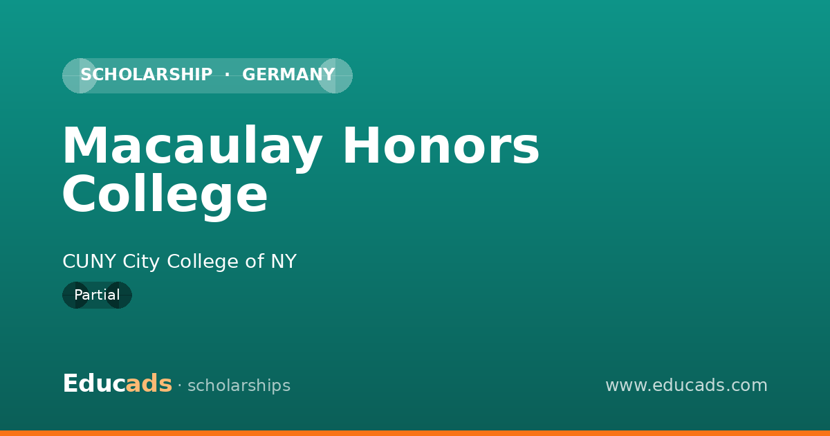 Macaulay Honors College scholarship