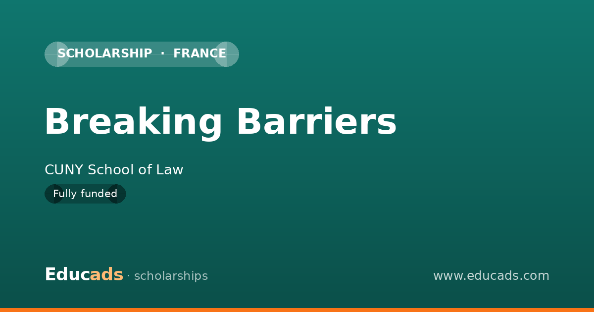 Breaking Barriers scholarship